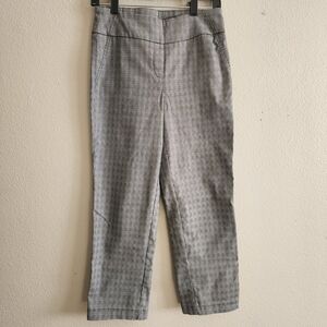 Hilary Radley Black and White Checkered Pants